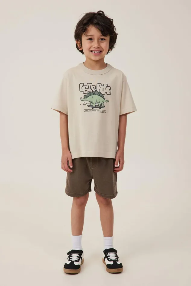 Boys 214 Tops and TShirts Cotton On Jonny Short Sleeve Print Tee Rainy Daylets Roll