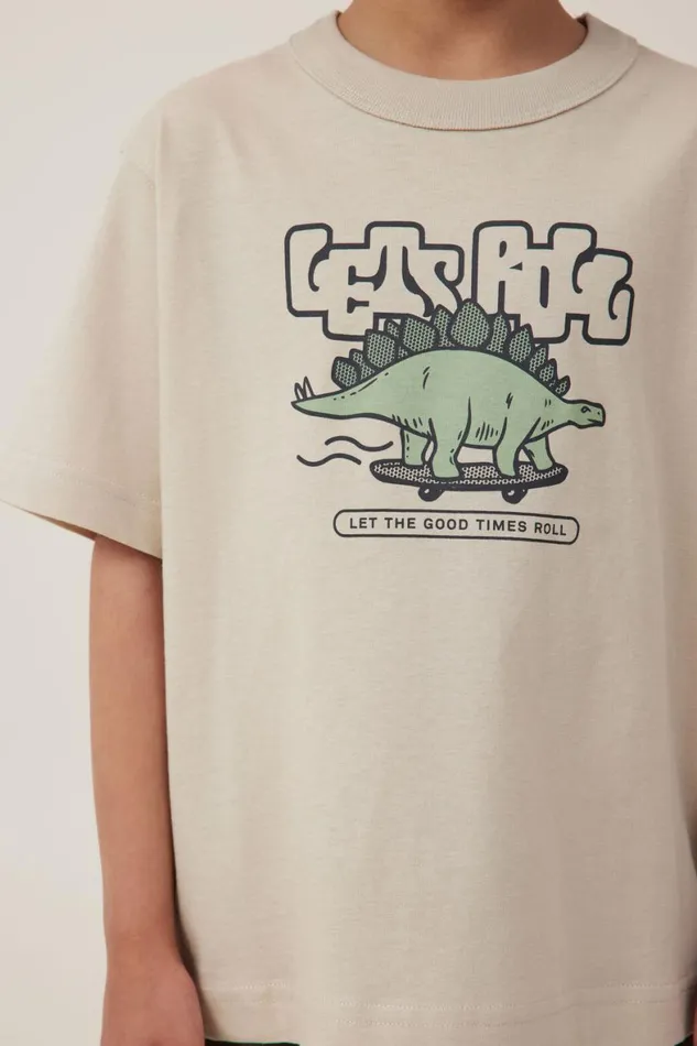 Boys 214 Tops and TShirts Cotton On Jonny Short Sleeve Print Tee Rainy Daylets Roll