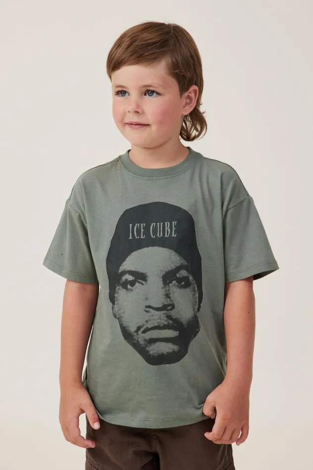 Boys 214 Tops and TShirts Cotton On License Drop Shoulder Short Sleeve Tee Lcn Mt Swag Greenice Cube Face Boys 214 Tops and TShirts Cotton On License Drop Shoulder Short Sleeve Tee Lcn Mt Swag Greenice Cube Face
