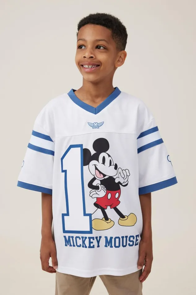 Boys 214 Tops and TShirts Cotton On License Oversized Football Jersey Lcn Dis Vanilla 1mickey Thumbs Up Boys 214 Tops and TShirts Cotton On License Oversized Football Jersey Lcn Dis Vanilla 1mickey Thumbs Up