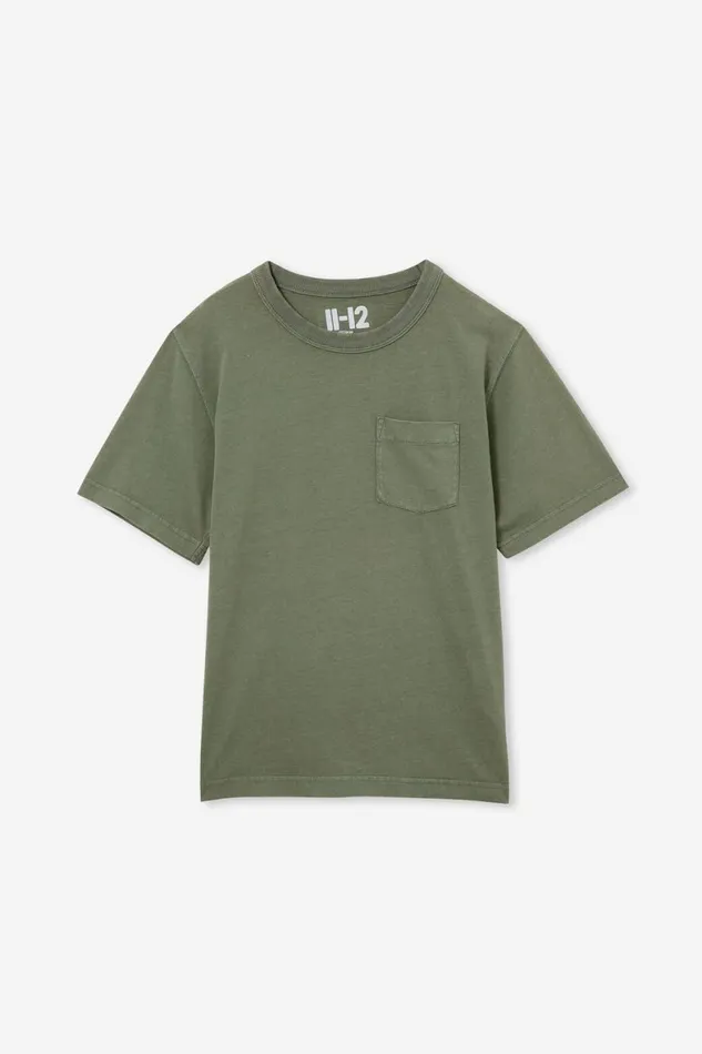 Boys 214 Tops and TShirts Cotton On The Eddy Essential Short Sleeve Tee Swag Green Wash