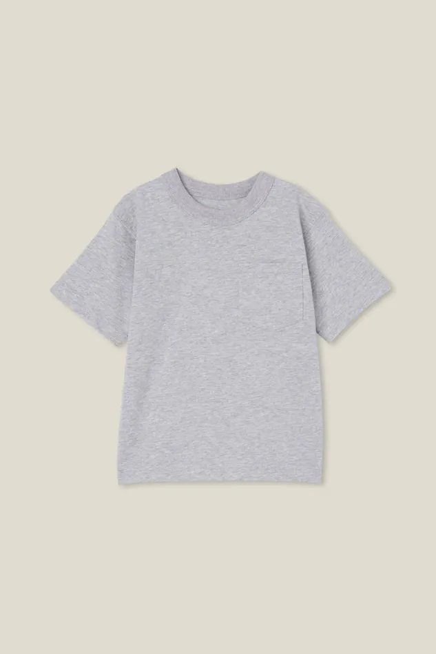 Boys 214 Tops and TShirts Cotton On The Essential Short Sleeve Tee Fog Grey Marle