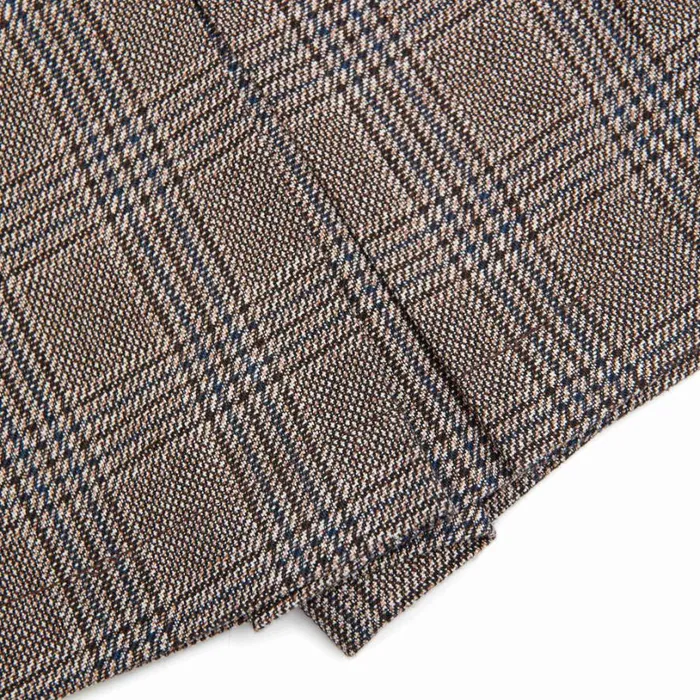 Brown Check Mini Skort Women Self Portrait Bottoms Brown Check Mini Skort Women Self Portrait Bottoms