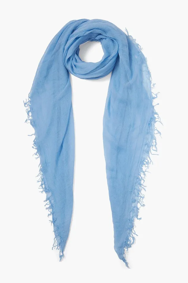Cashmere And Silk Scarf Baby Blue Women Chan Luu Scarves