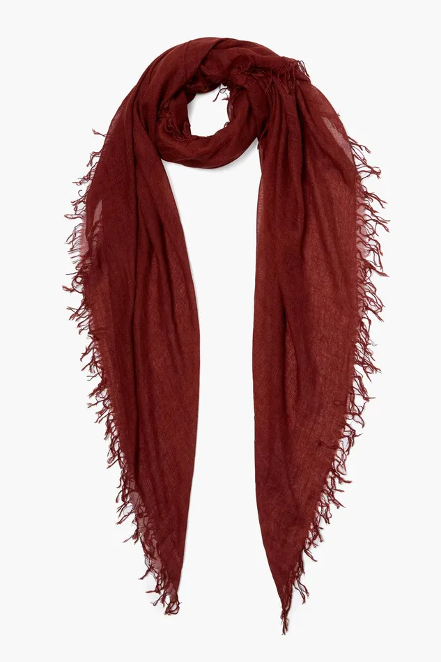 Cashmere And Silk Scarf Fired Brick Women Chan Luu Scarves