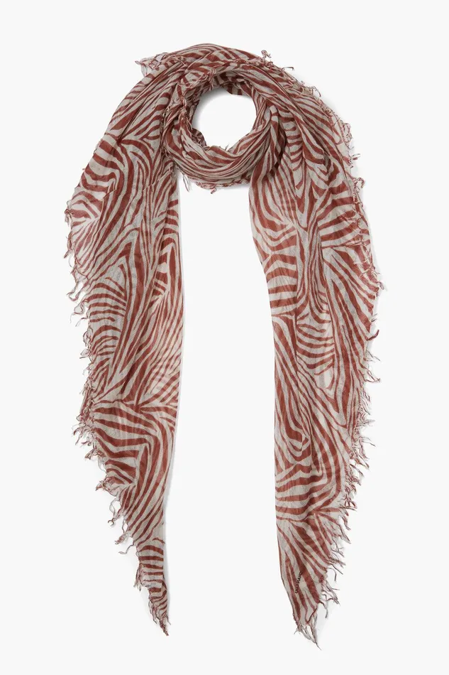 Cashmere And Silk Scarf Sequoia Zebra Women Chan Luu Scarves