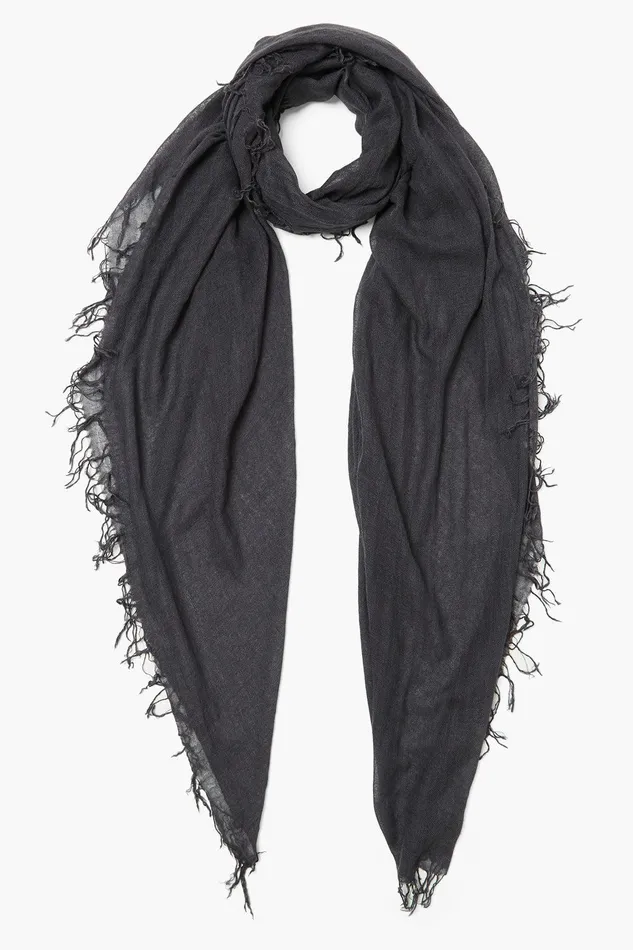 Cashmere And Silk Scarf Slate Women Chan Luu Scarves