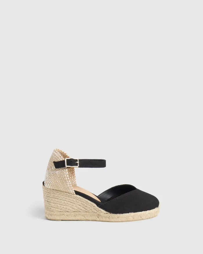 Castaer Chiarita6001 Negro Women Wedges