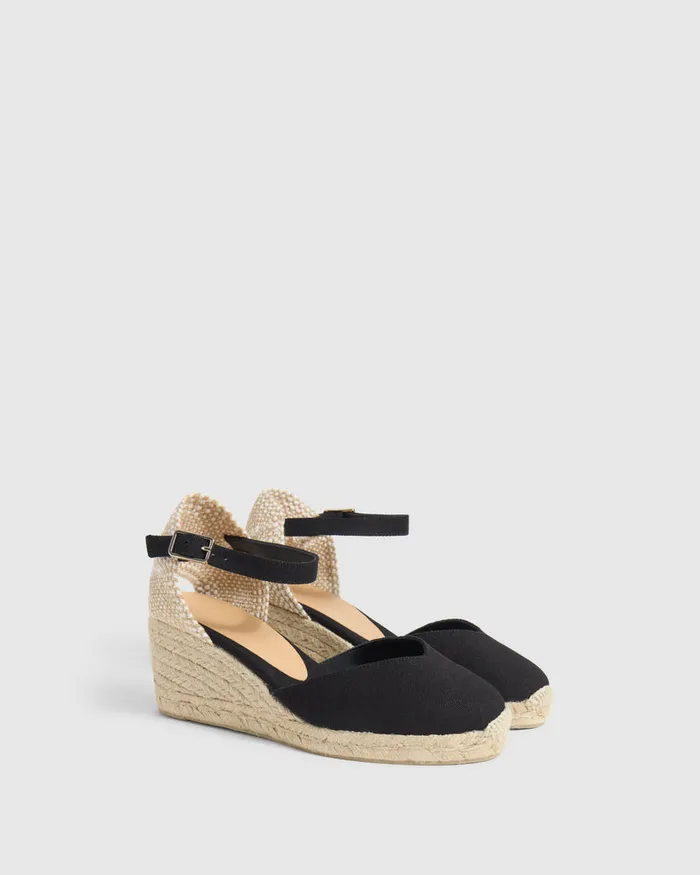Castaer Chiarita6001 Negro Women Wedges