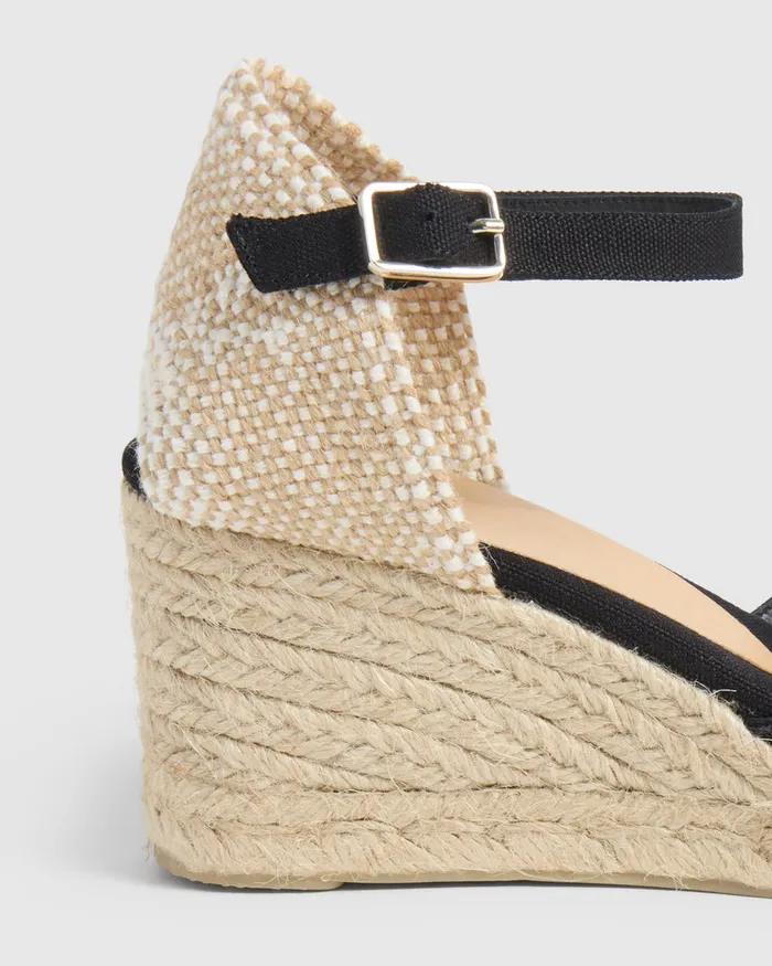 Castaer Chiarita6001 Negro Women Wedges