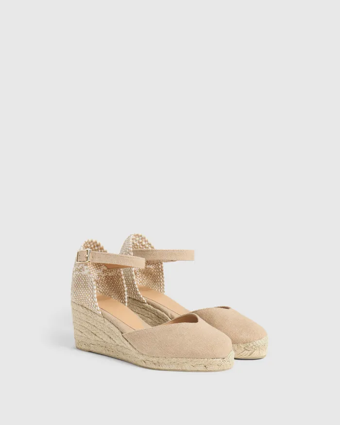 Castaer Chiarita6002 Sand Women Wedges