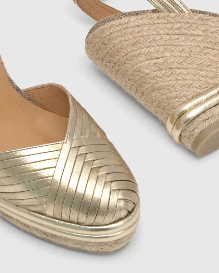 Castaer Colina063 Champagne Women Wedges