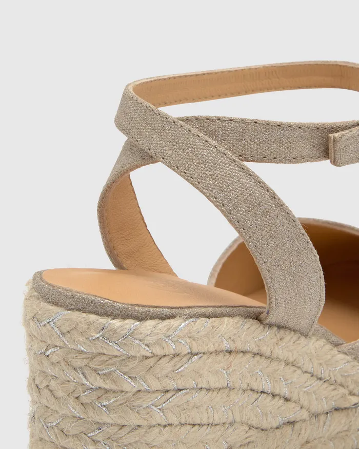 Castaer Cybil6268 Plata Women Wedges