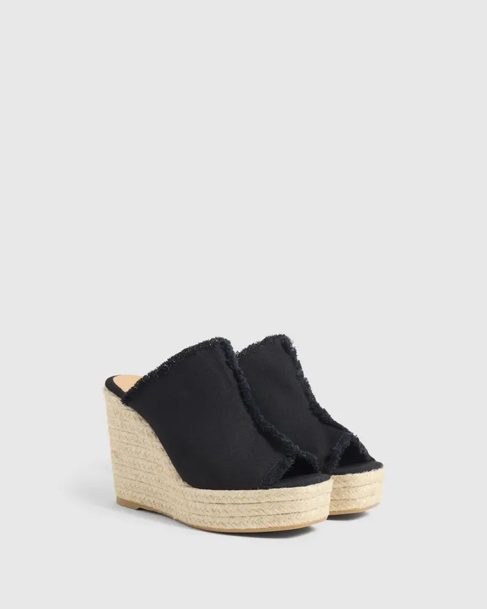 Castaer Fatima001 Negro Women Wedges