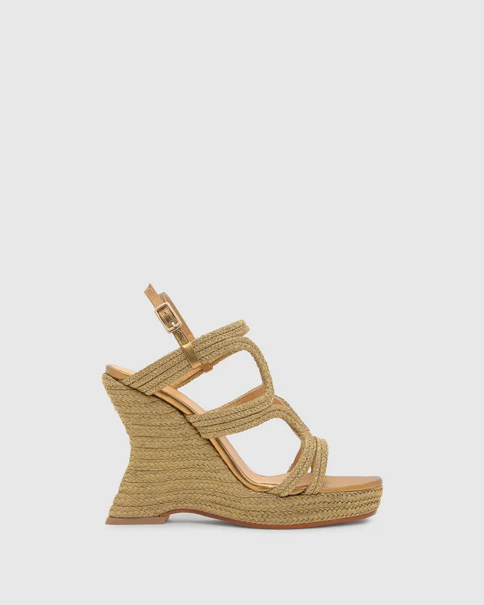 Castaer Jera266 Oro Viejo Women Wedges