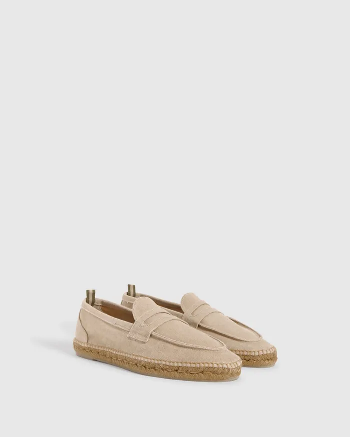 Castaer Nacho T002 Sand Men Flat Shoes