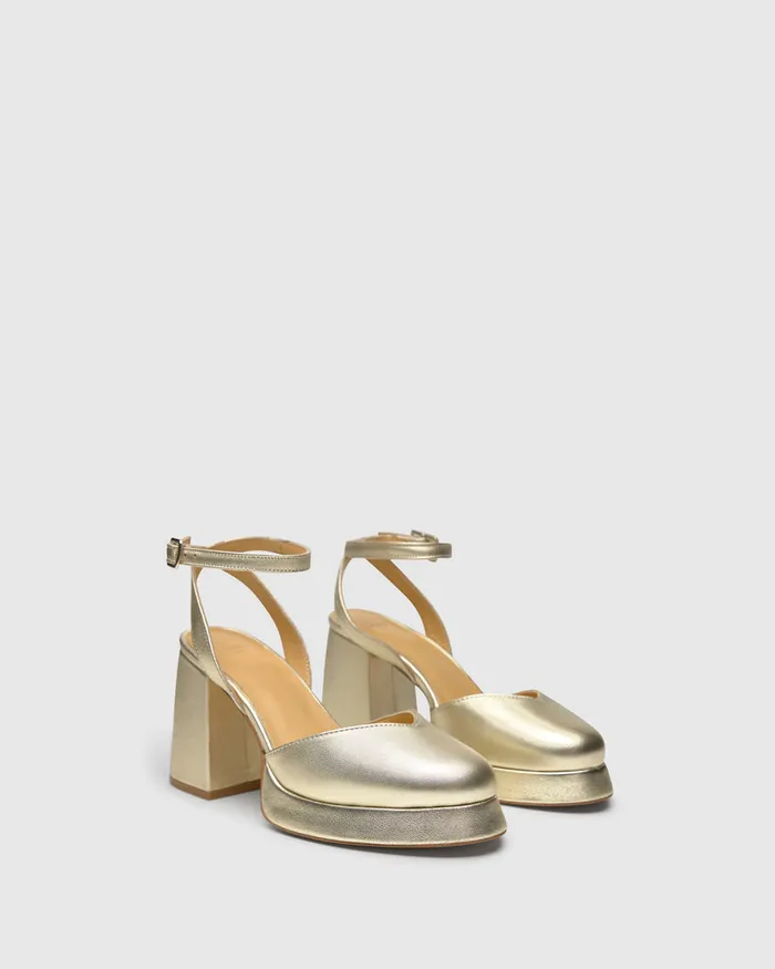 Castaer Vlaudette118 Oro Cava Women Heels