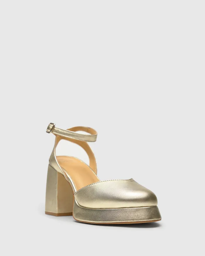 Castaer Vlaudette118 Oro Cava Women Heels