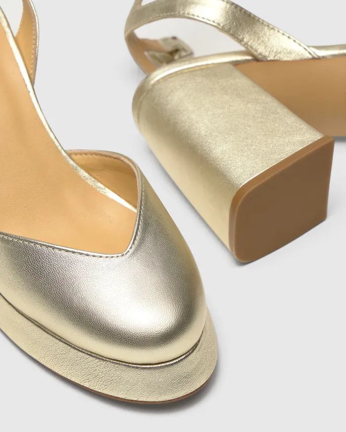 Castaer Vlaudette118 Oro Cava Women Heels