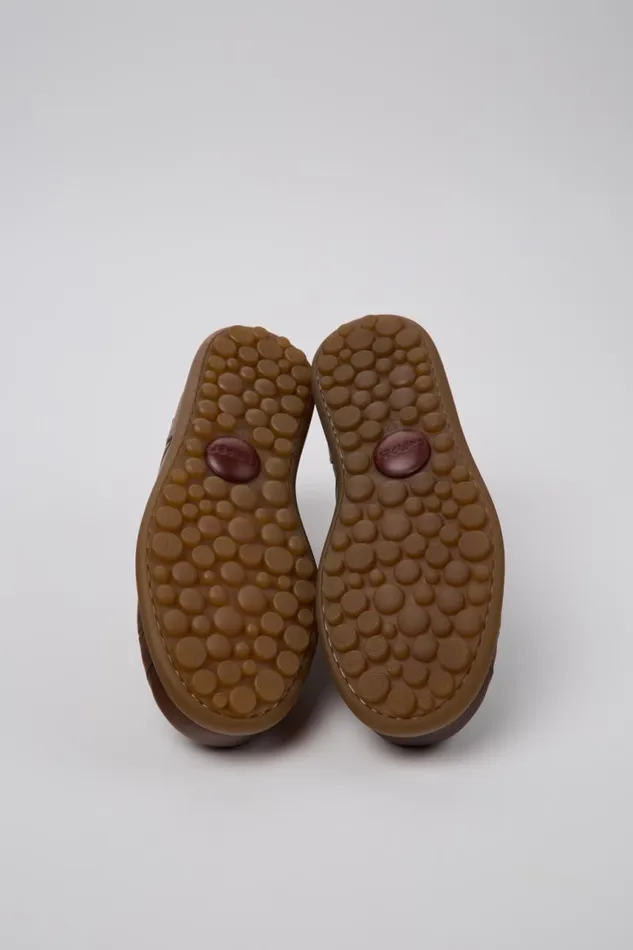 Casual Shoes Men Camper Pelotas Brown Leather Shoes
