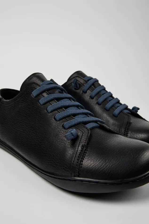 Casual Shoes Men Camper Peu Black Vegetable Tanned Leather Shoes