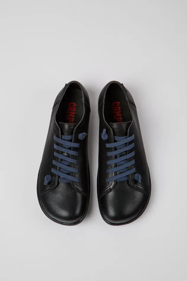 Casual Shoes Men Camper Peu Black Vegetable Tanned Leather Shoes
