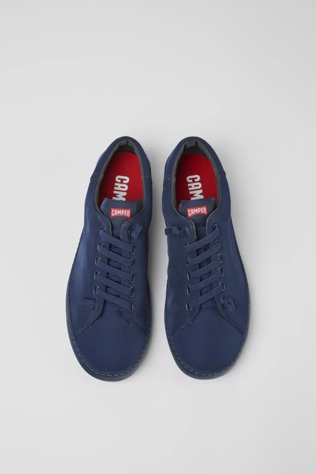 Casual Shoes Men Camper Peu Touring Blue Textile Sneaker Casual Shoes Men Camper Peu Touring Blue Textile Sneaker