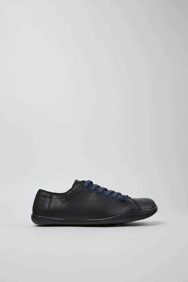 Casual Shoes Women Camper Peu Black Leather Shoes