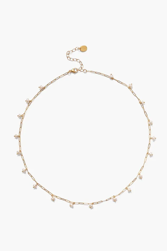 Cayman Short Necklace White Pearl Women Chan Luu Necklaces