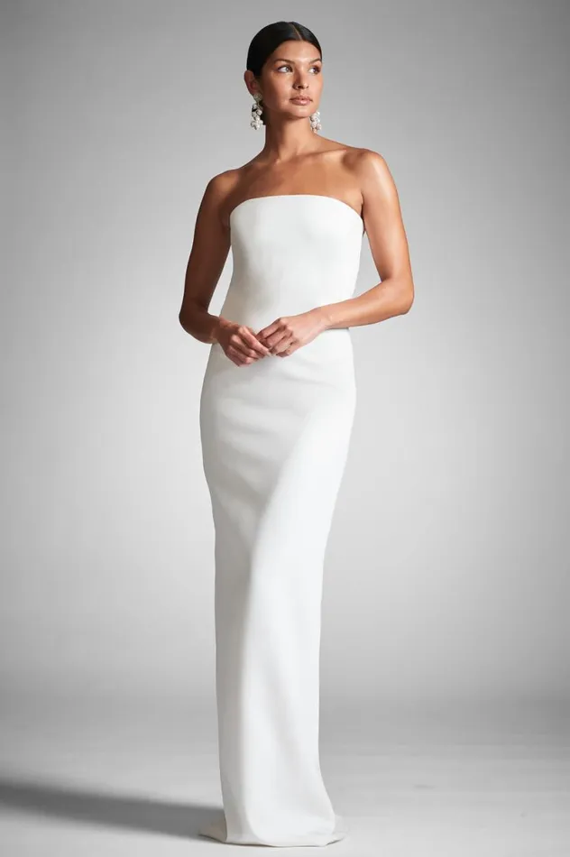 Ceremony Women Sachin and Babi Endira Gown 8211 Ivory
