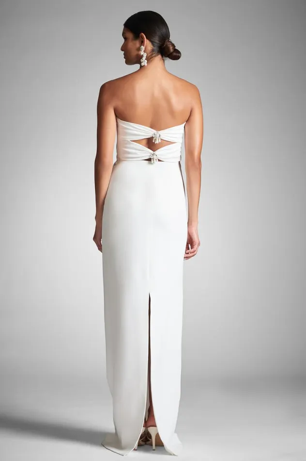 Ceremony Women Sachin and Babi Endira Gown 8211 Ivory