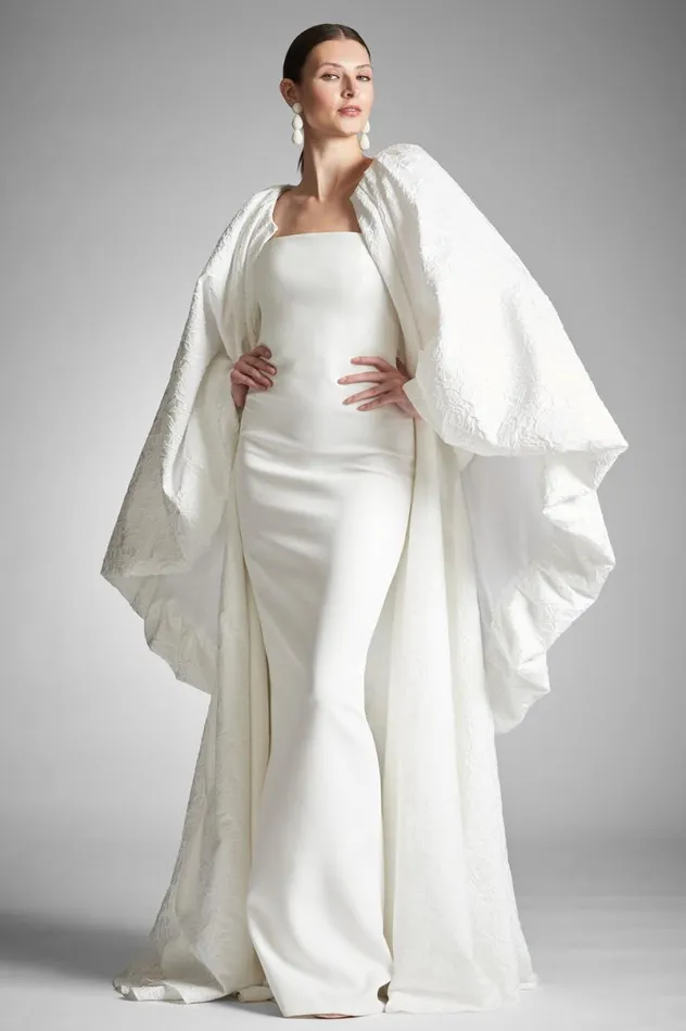Ceremony Women Sachin and Babi Endira Gown 8211 Ivory