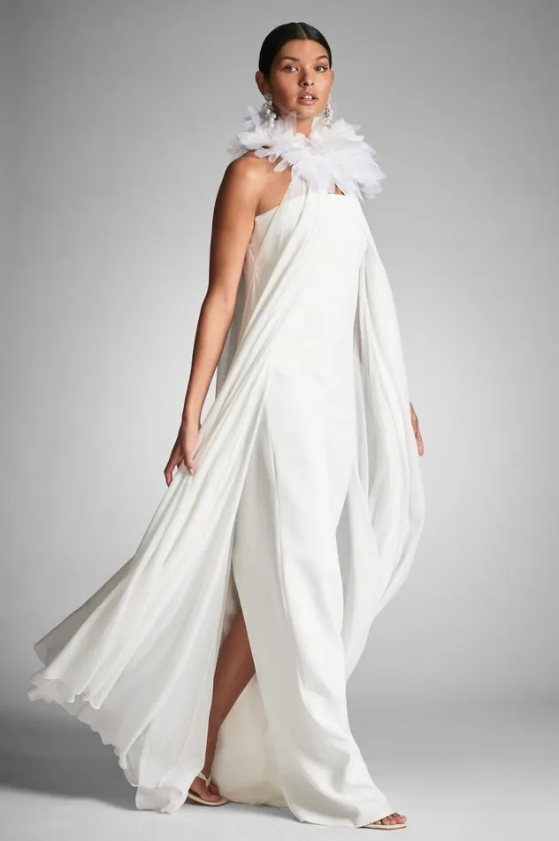 Ceremony Women Sachin and Babi Endira Gown 8211 Ivory
