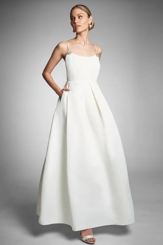 Ceremony Women Sachin and Babi Gwen Gown 8211 Ivory