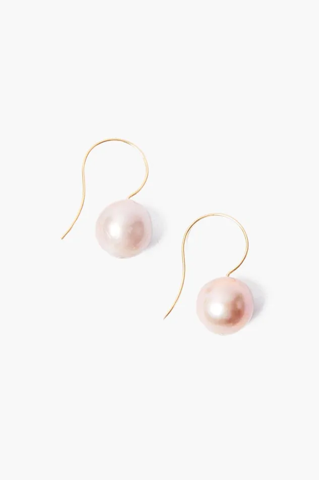 Champagne Baroque Pearl And Gold Drop Earrings Women Chan Luu Earrings