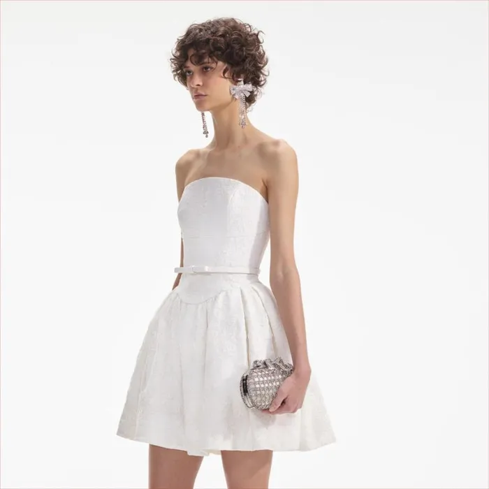 Champagne Crystal Clutch Bag Women Self Portrait Bride