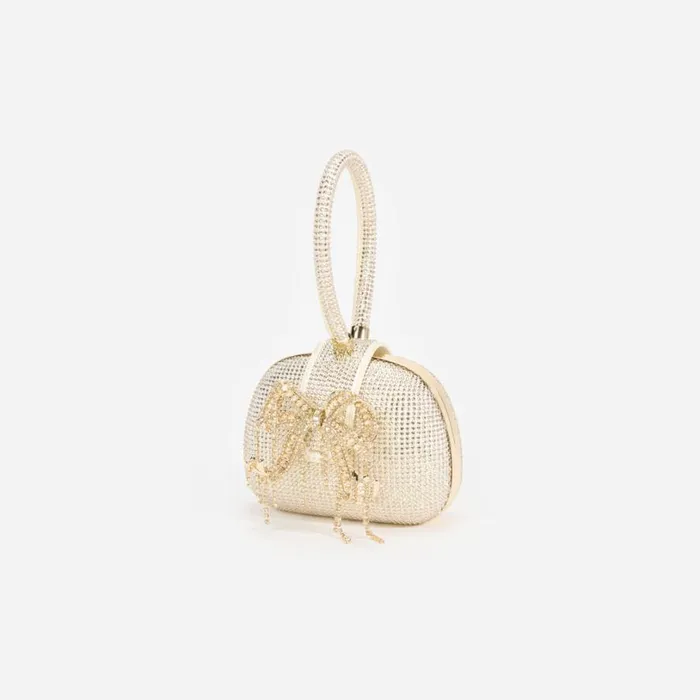 Champagne Rhinestone Top Handle Clutch Bag Women Self Portrait Clutch Bags Champagne Rhinestone Top Handle Clutch Bag Women Self Portrait Clutch Bags