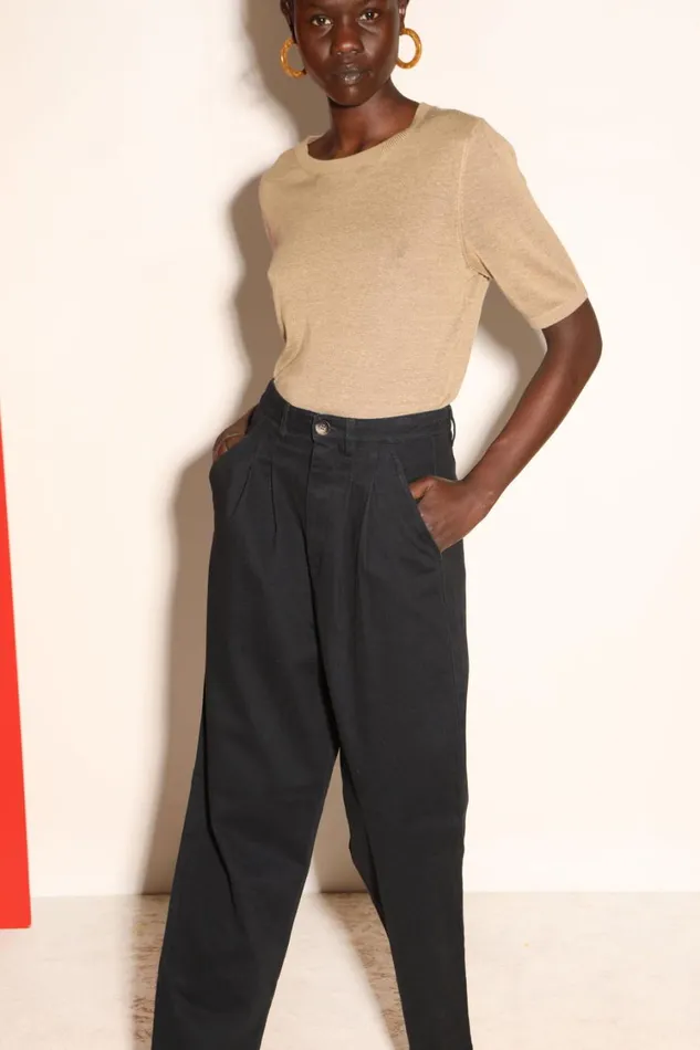 Classic Slacks Black Womens LF Markey Trousers