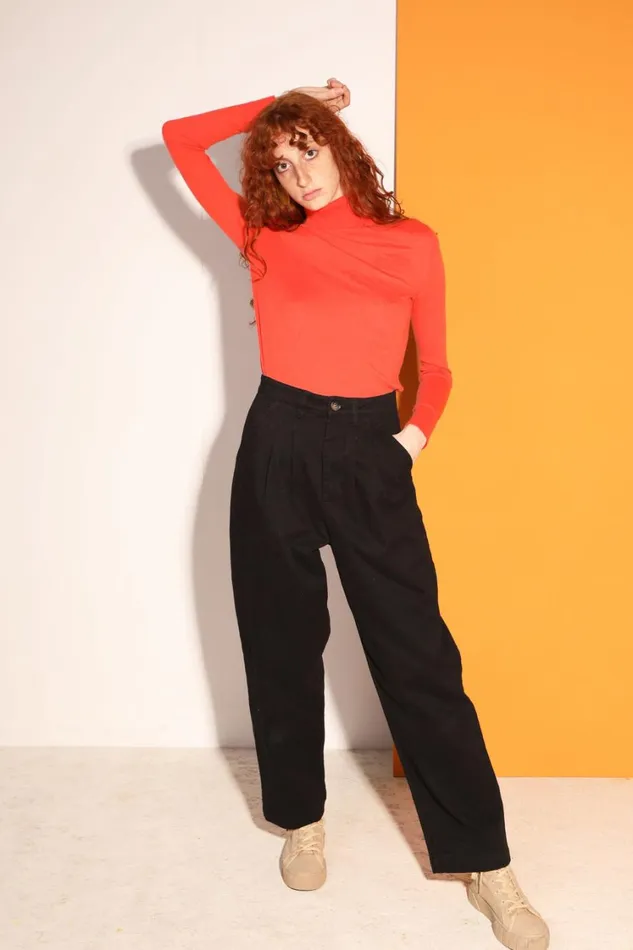 Classic Slacks Black Womens LF Markey Trousers