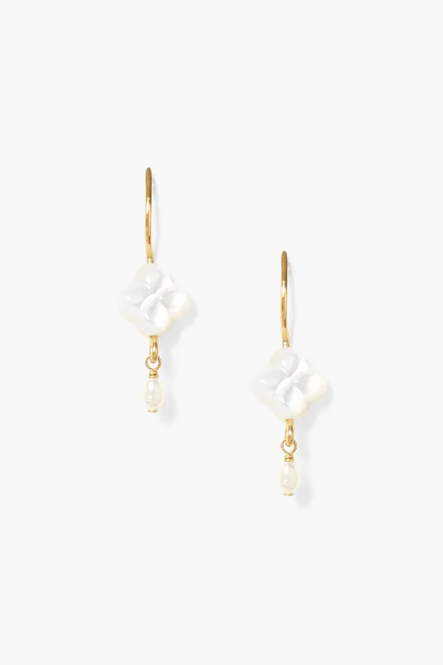 Clover Drop Earrings White MOP Women Chan Luu Earrings