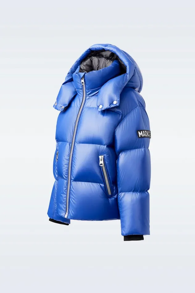 Coats and Jackets Kids Mackage JESSE Lustrous Light Down Jacket For Kids 814 Years Bright Pink