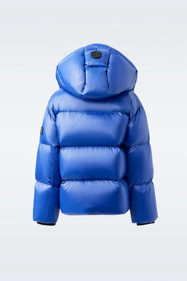 Coats and Jackets Kids Mackage JESSE Lustrous Light Down Jacket For Kids 814 Years Bright Pink