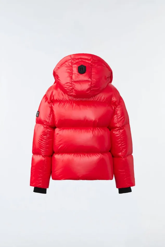 Coats and Jackets Kids Mackage JESSE Lustrous Light Down Jacket For Kids 814 Years Bright Pink