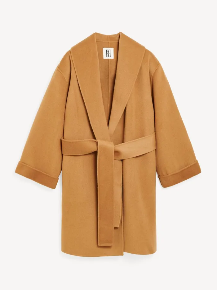 Coats and Jackets Women By Malene Birger Trullas Wool Coat Raw Sugar