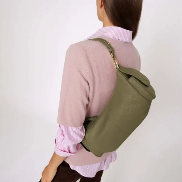 Coccinelle Campus Large Laurel Green Women Coccinelle Shoulder Bags Coccinelle Campus Large Laurel Green Women Coccinelle Shoulder Bags