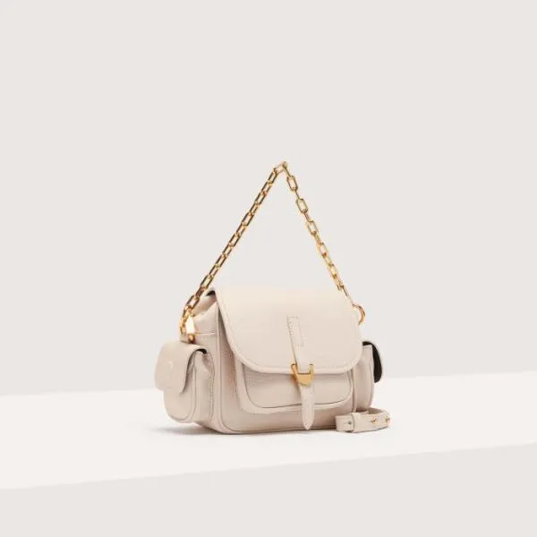 Coccinelle Campus Mini Lambskin White Women Coccinelle Mini Bags