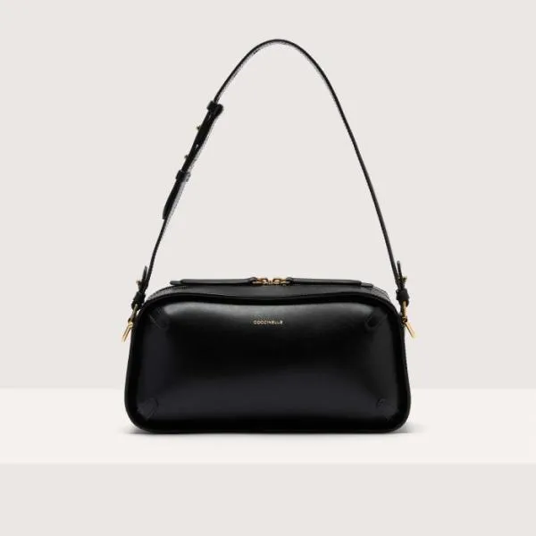 Coccinelle Maleta Calf Cocker Medium Noir Women Coccinelle Shoulder Bags