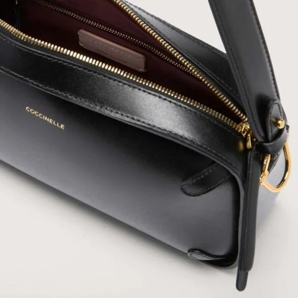 Coccinelle Maleta Calf Cocker Medium Noir Women Coccinelle Shoulder Bags Coccinelle Maleta Calf Cocker Medium Noir Women Coccinelle Shoulder Bags