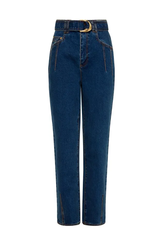 Colorado Cocoon Jean Washed Indigo Women Aje Pants