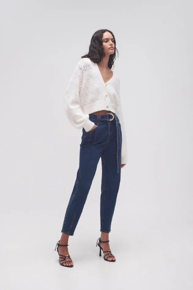 Colorado Cocoon Jean Washed Indigo Women Aje Pants